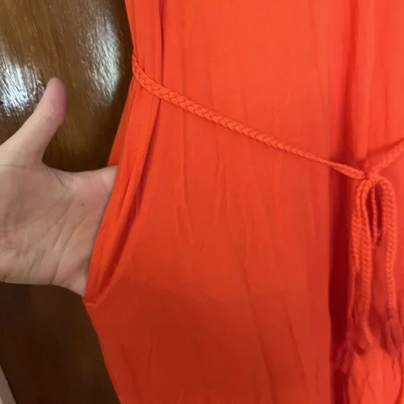 NWT Matilda Jane In Daydream The Breeze Maxi Dress Red Tie Waist Size Medium - Picture 5 of 5